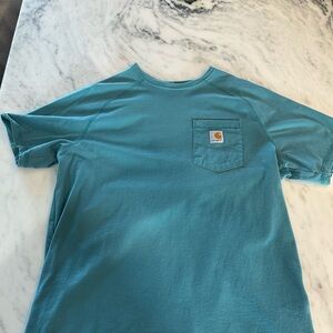 Carhartt Men's Teal Short Sleeve Pocket Tee